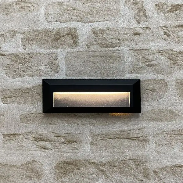 Applique Murale HILL extérieure Balisage Noire 3,5W IP65 Expédition Rapide