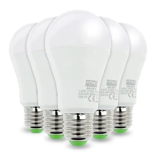 Acheter Direct Lot de 5 ampoules LED E27 14W Eq 100W