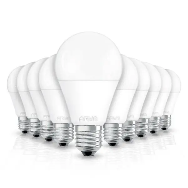 Usine Directe Lot de 10 Ampoules E27 11W2700K Blanc Chaud