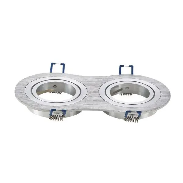 Support alu double orientable pour ampoule GU10/MR16 Promotion