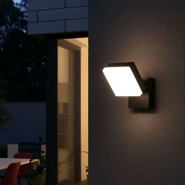 Quantité Limitée Applique extérieure noire mat GX53 Portofino IP44
