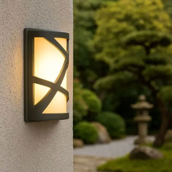Expédié Aujourd'hui Applique murale gris anthracite OSAKA culot E27 IP44