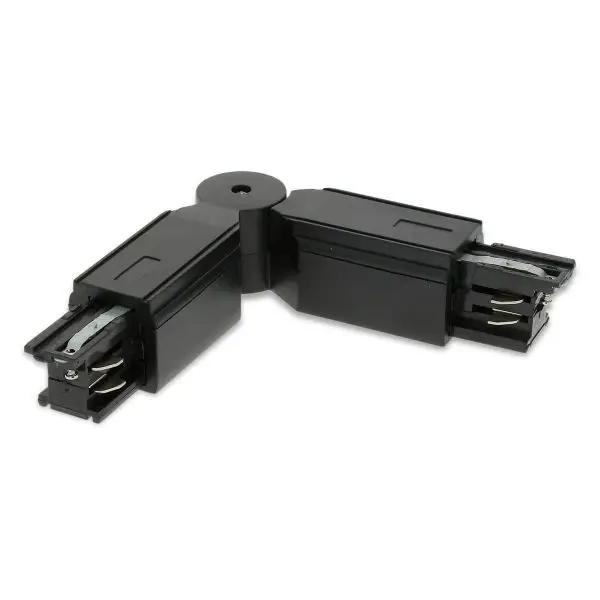 Marque Connecteur en L Noir pour systeme Rail 4 Wires