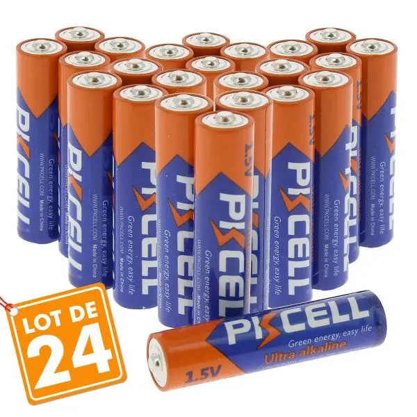 Lot de 24 Piles AAA LR3 Ultra Alcaline 1.5V Promotion Saisonnière