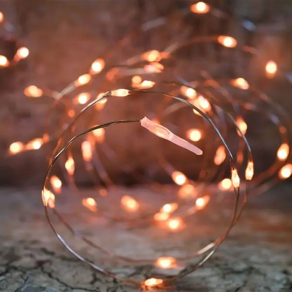 Petit Prix Guirlande micro LED ORANGE de 7M50 Intérieur / Extérieur