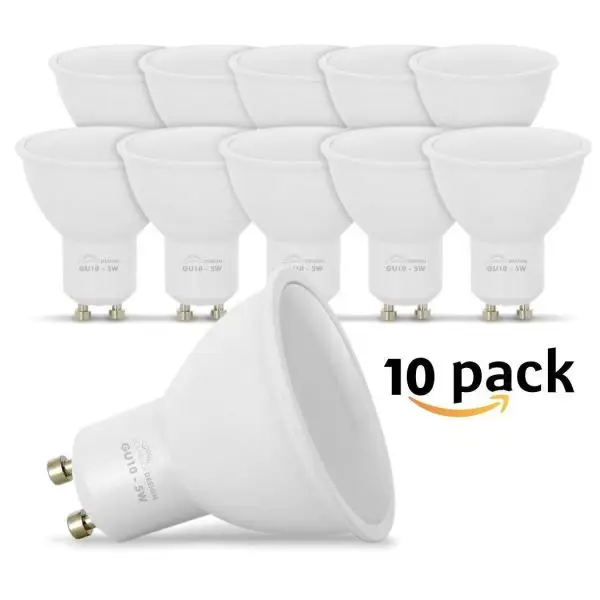 Promotion Lot de 10 Spot LED Ampoules GU10 5W Equivalence 40W