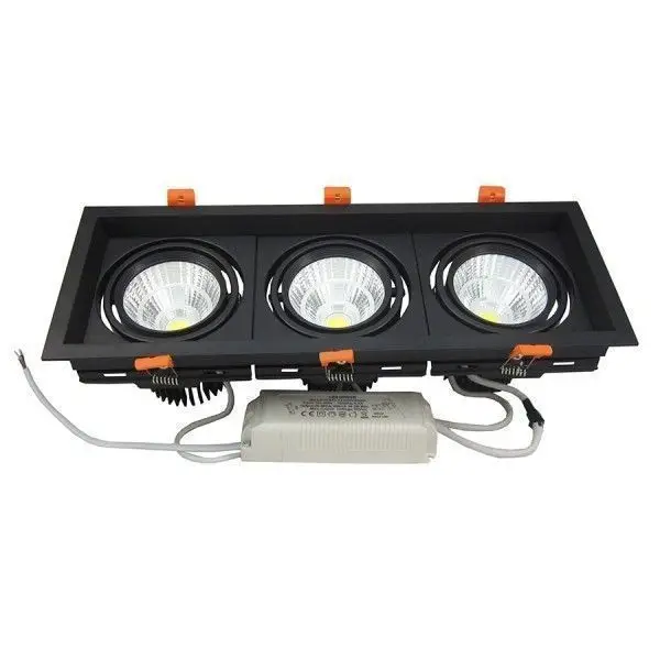 Affaire À Saisir Encastrable plafond Downlight 3X10W Noir 4500K