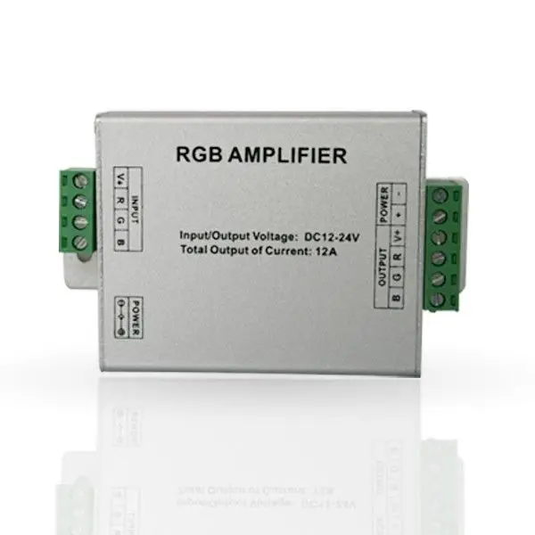 Amplificateur de Puissance RGB 12V 24V 144W pour Ruban LED Bon Plan