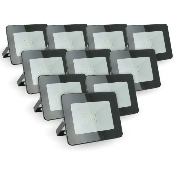 Meilleur Choix Lot de 10 projecteurs LED 20W IP65 extérieur
