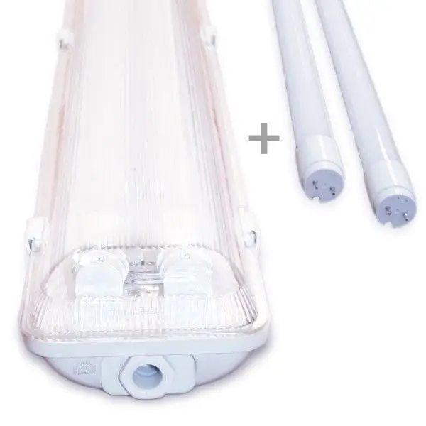 Achetez Aujourd'hui Kit 2 tubes LED 150cm 6000K + boitier étanche