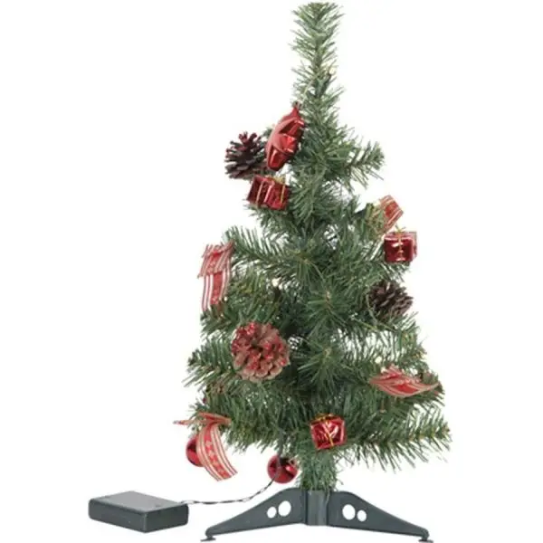 Sapin LED de 45cm décoration rouge Achat Immédiat