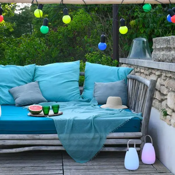 Achat Immédiat Guirlande décorative type guinguette multi-couleurs 9M