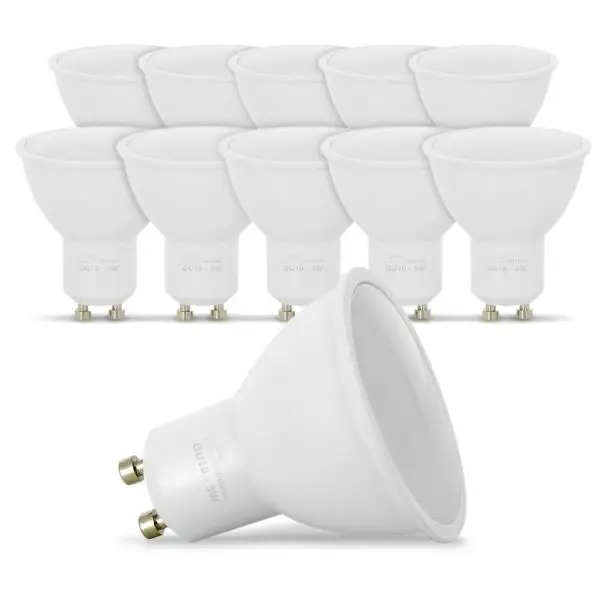 Lot de 10 Ampoules LED GU10 400 Lumens eq. 50W 6000K Blanc Froid Achetez Aujourd&rsquo;hui