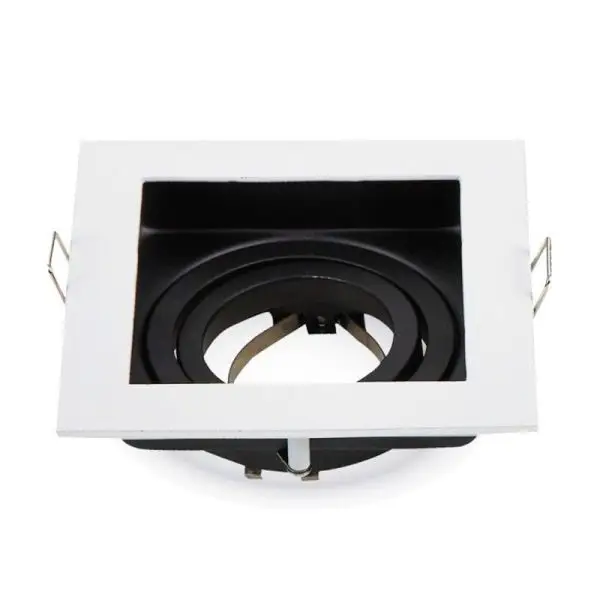 Support carréblanc moderne pour SPOT GU10 Dernier Modèle